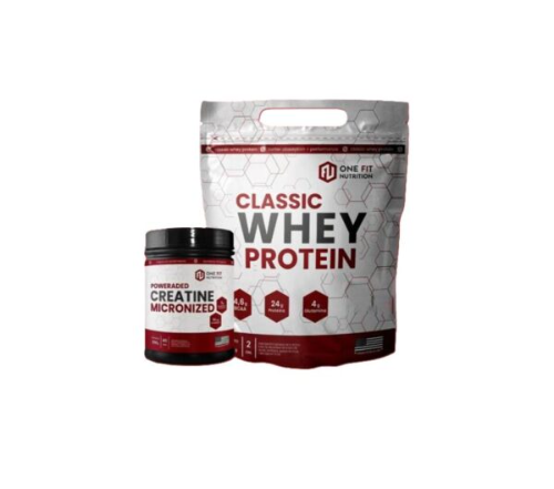 Imagen 1 de COMBO ONE FIT CREATINA 200GR + WHEY DOYPACK 2LB