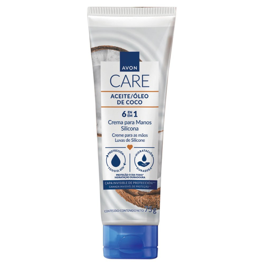 Imagen 1 de Avon Care Crema Para Manos Silicona Aceite De Coco - 75 g