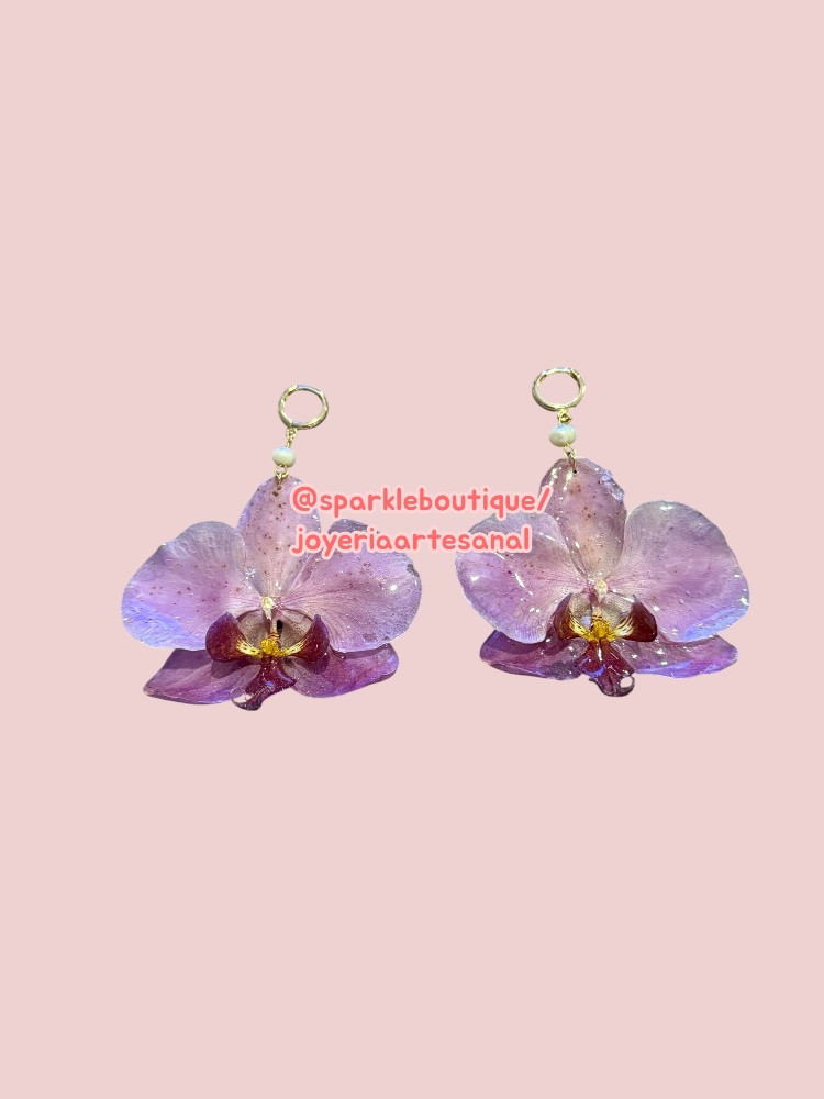 Imagen 1 de Aretes orquídeas