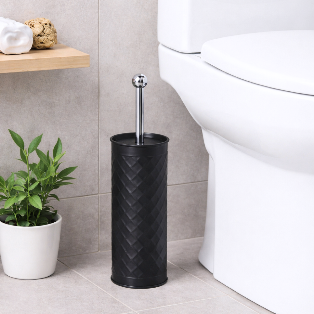 Imagen 1 de  Escobilla Baño De Metal Color Industrial