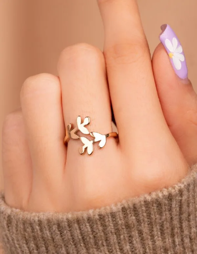 Imagen 1 de Anillo Espigas Oro Rosa Ref A1042