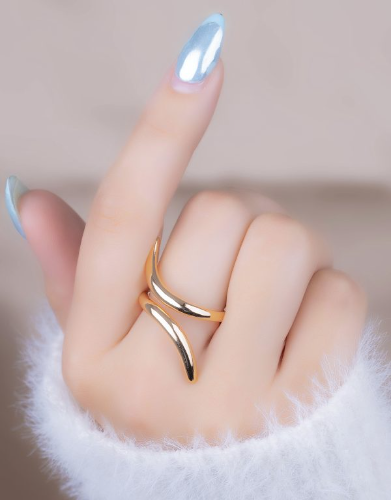 Imagen 1 de Anillo Ondra Dorado Ref A2501