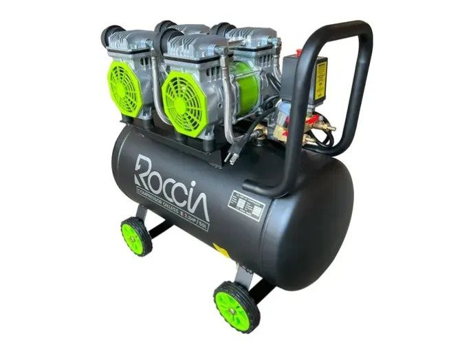 Imagen 1 de  COMPRESOR DE AIRE LIBRE DE ACEITE 50L 3.2HP DAC-50 MARCA ROCCIA