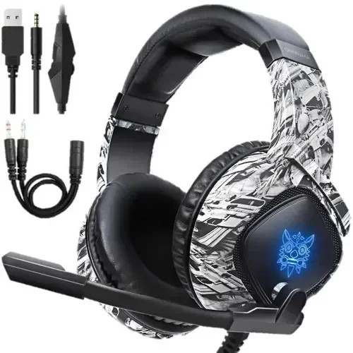 Imagen 1 de Onikuma K19 CAMUFLADA BLANCA