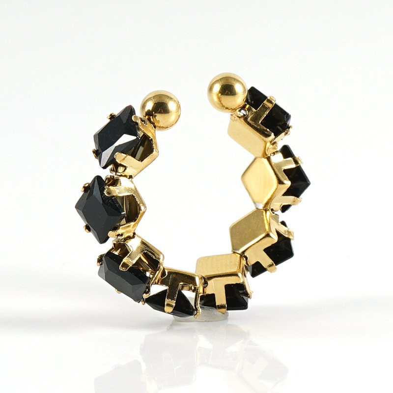 Imagen 1 de Anillo abierto negro