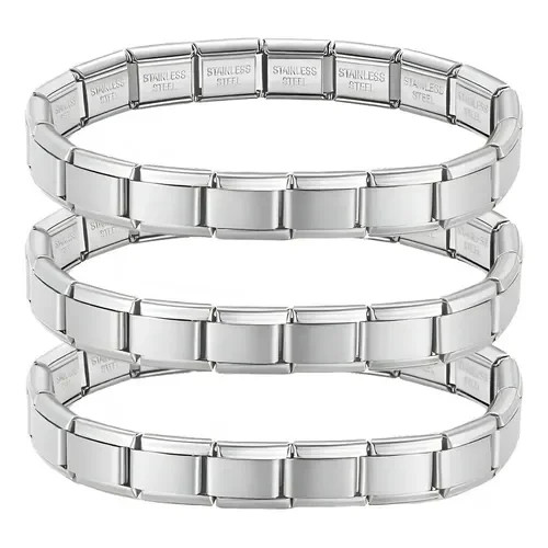 Imagen 1 de BRAZALETE ITALIANO PLATEADO TALLA 2XS