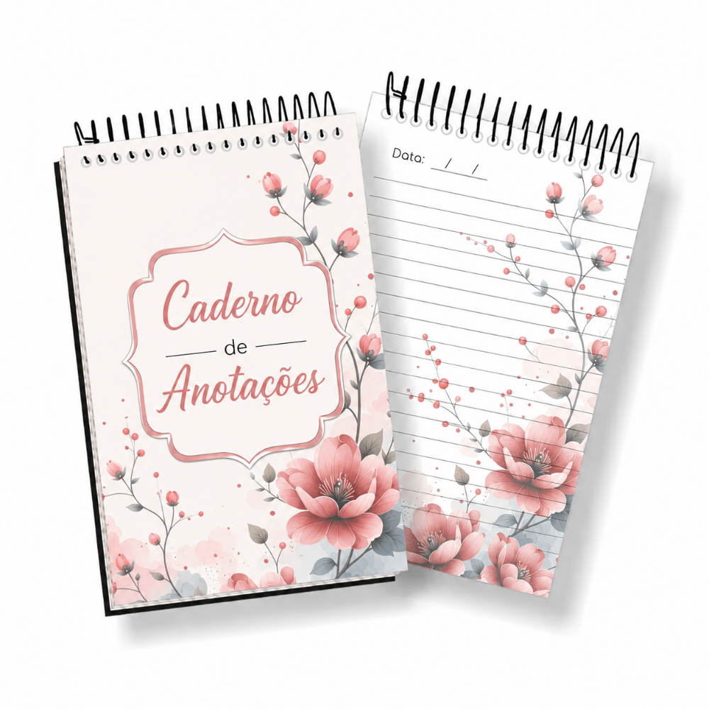 Imagem 1 de Caderno de Anotações 100 folhas impressas tamanho A6 (10x14cm)