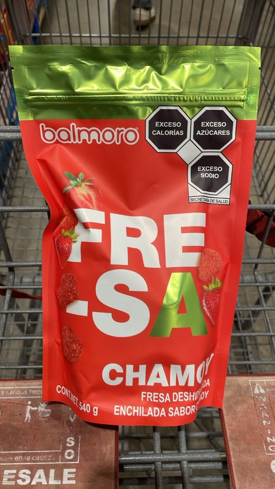 Imagen 1 de Balmoro Fresa Deshidratada Enchilada Sabor Chamoy 
