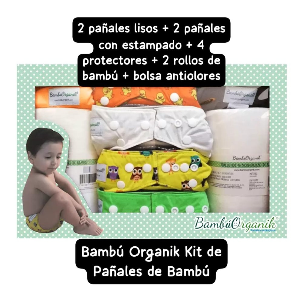 Imagen 1 de Bambú Organik Kit de Pañales de Bambú