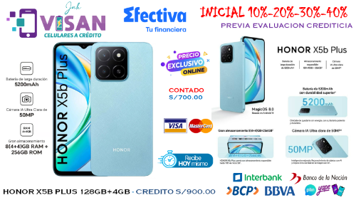 Imagen 1 de Honor X5B Plus 128GB*4GB