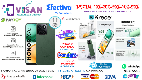 Imagen 1 de Honor X7C 256GB*8GB