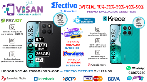 Imagen 1 de Honor X8C 256GB*8GB