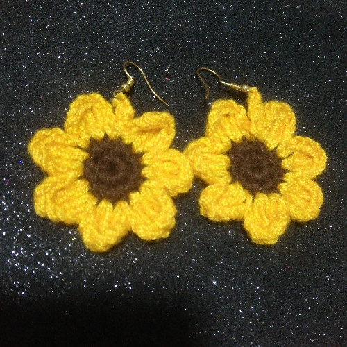 Imagen 1 de Aretes girasol