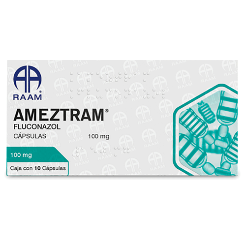 Imagen 1 de AMEZTRAM (FLUCONAZOL 100MG) 10TABS