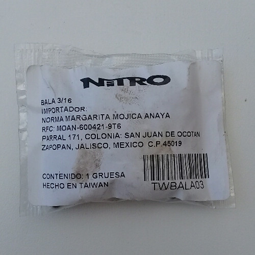 Imagen 1 de Bala 3/16 Grado 1000 TW GRUEZA 