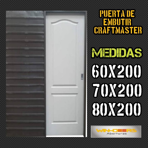 Imagen 1 de Puerta de Embutir Craftmaster 60x200 / 70x200