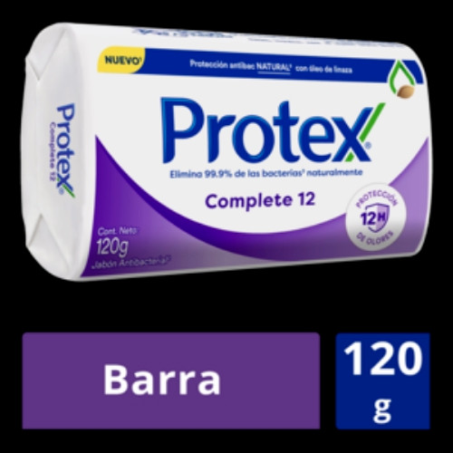 Imagen 1 de 3 Pack Jabon protex completo 12 cont. Neto 120grs c/barra