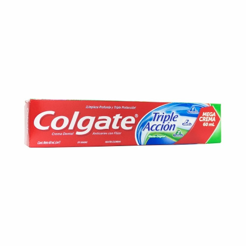 Imagen 1 de 3 pack de Crema dental Colgate triple acción cont. Neto 60 ml c/u