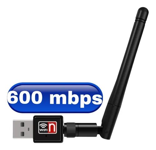 Imagen 1 de Antena Wifi Adaptador 600mbps Usb Pc Laptop