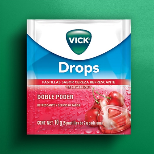 Imagen 1 de  Drops pastilla chupables vick unidad
