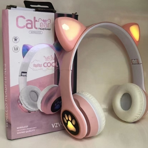 Imagen 1 de Audífonos orejas de gato Rosa