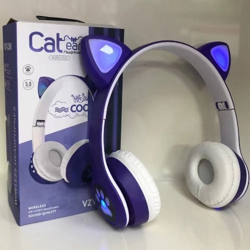 Imagen 1 de Audífonos orejas de gato Violeta