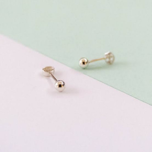 Imagen 1 de Arete abridor bola de plata (chico)