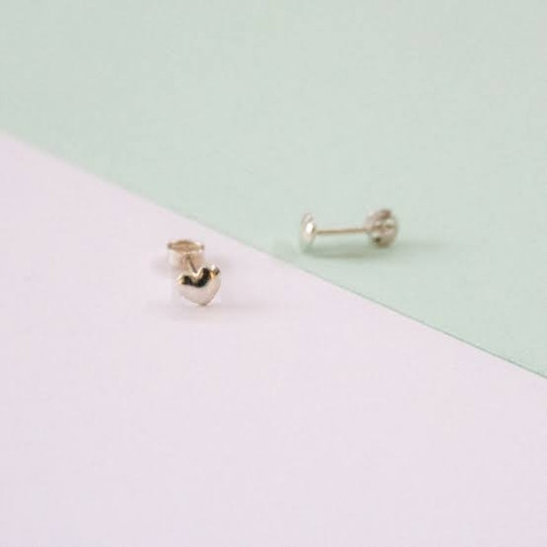 Imagen 1 de Arete abridor corazón de plata (grande)