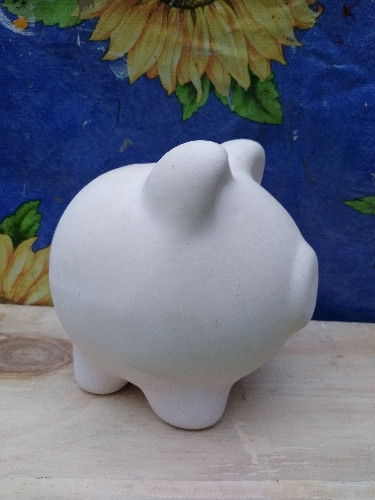 Imagen 1 de Cerdito en blanco mediano 