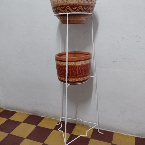 Imagen 1 de Base 1.20 metálica blanca  alta 3 puestos