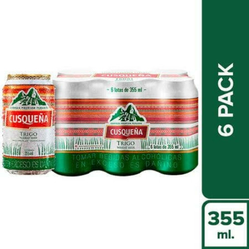 Imagen 1 de Cerveza Cuzqueña Trigo Lata x 355 ml.