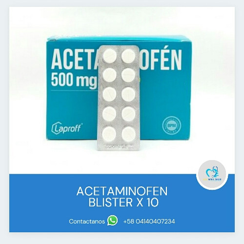 Imagen 1 de Acetaminofen 500mg
