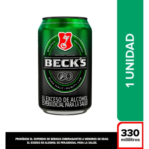 Imagen 1 de Cerveza Becks Lata 330 ml