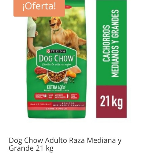 Imagen 1 de Dog chow Adulto mediano grande 21 kg