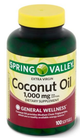 Imagen 1 de Aceite de coco Spring Valley 1000mg  90 Caps