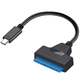 Imagen 1 de Adaptador Cable USB Tipo C a Sata 3 Hdd SSD 2.5 Disco Solido