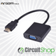 Imagen 1 de Adaptador de Vídeo HDMI Macho a VGA Hembra ArgomTech