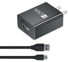 Imagen 1 de Cargador 2.4A / 12W USB Tipo A con cable A a V8 GAR124 Negro