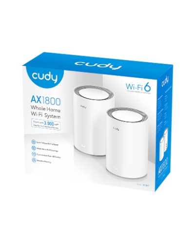 Imagen 1 de ROUTER CUDY MESH M1800 (AX1800) 2.4 GHz- 5GHz 2 PACK