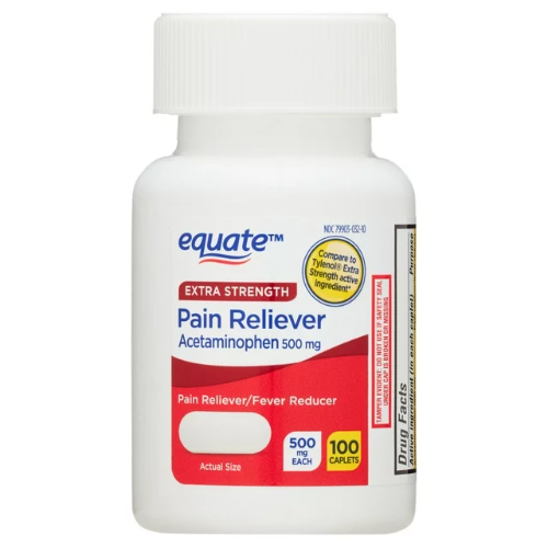 Imagen 1 de Acetaminofen 500mg 100 tabletas Equate
