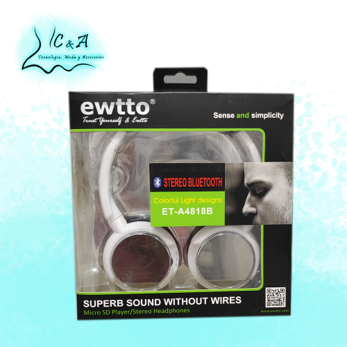 Imagen 1 de AUDIFONO EWTTO STEREO BLUETOOTH ET-A4818B