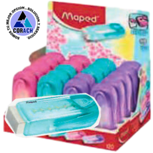 Imagen 1 de 122011  -   Borrador retractil 3 colores caja 20 pzas
