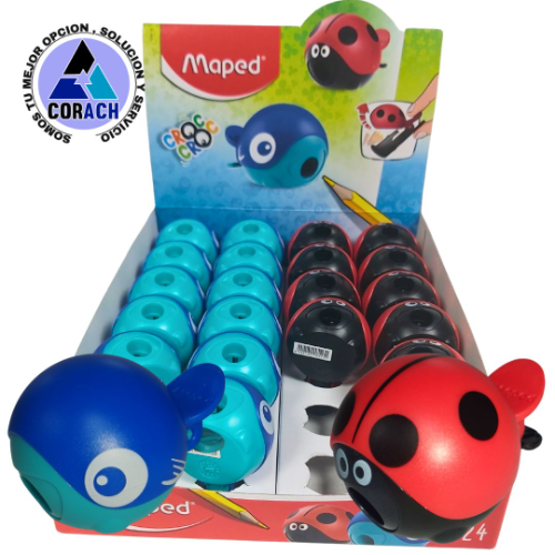 Imagen 1 de 18113  -   Croc Croc Easy Sacapuntas 1 Orificio caja 24 pzas