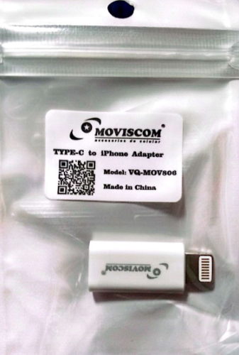 Imagen 1 de ADAPTADOR NOVISCOM VQ-MOV806 TYPE C TO IPHONE