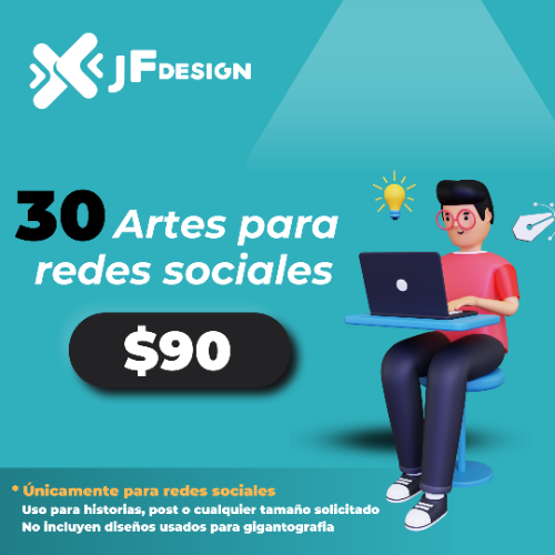 Imagen 1 de Paquete de 30 artes para redes sociales