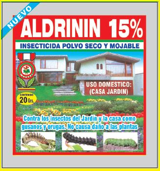 Imagen 1 de ALDRININ 15%  INSECTICIDA SECO Y MOJABLE 20GR