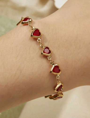 Imagen 1 de 250333 Pulsera corazón rojo