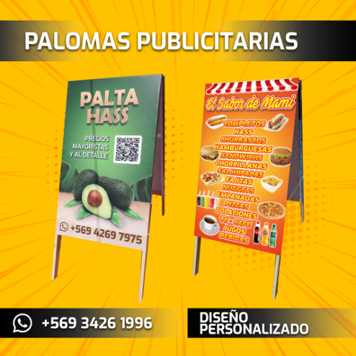 Imagen 1 de Palomas Publicitarias 120x50 cm.