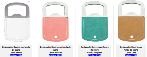 Imagen 1 de Abridor redondo de botellas Cuero