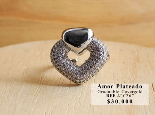 Imagen 1 de Anillo Amor Exuberante Plateado